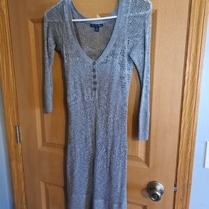 Grey sweater dress